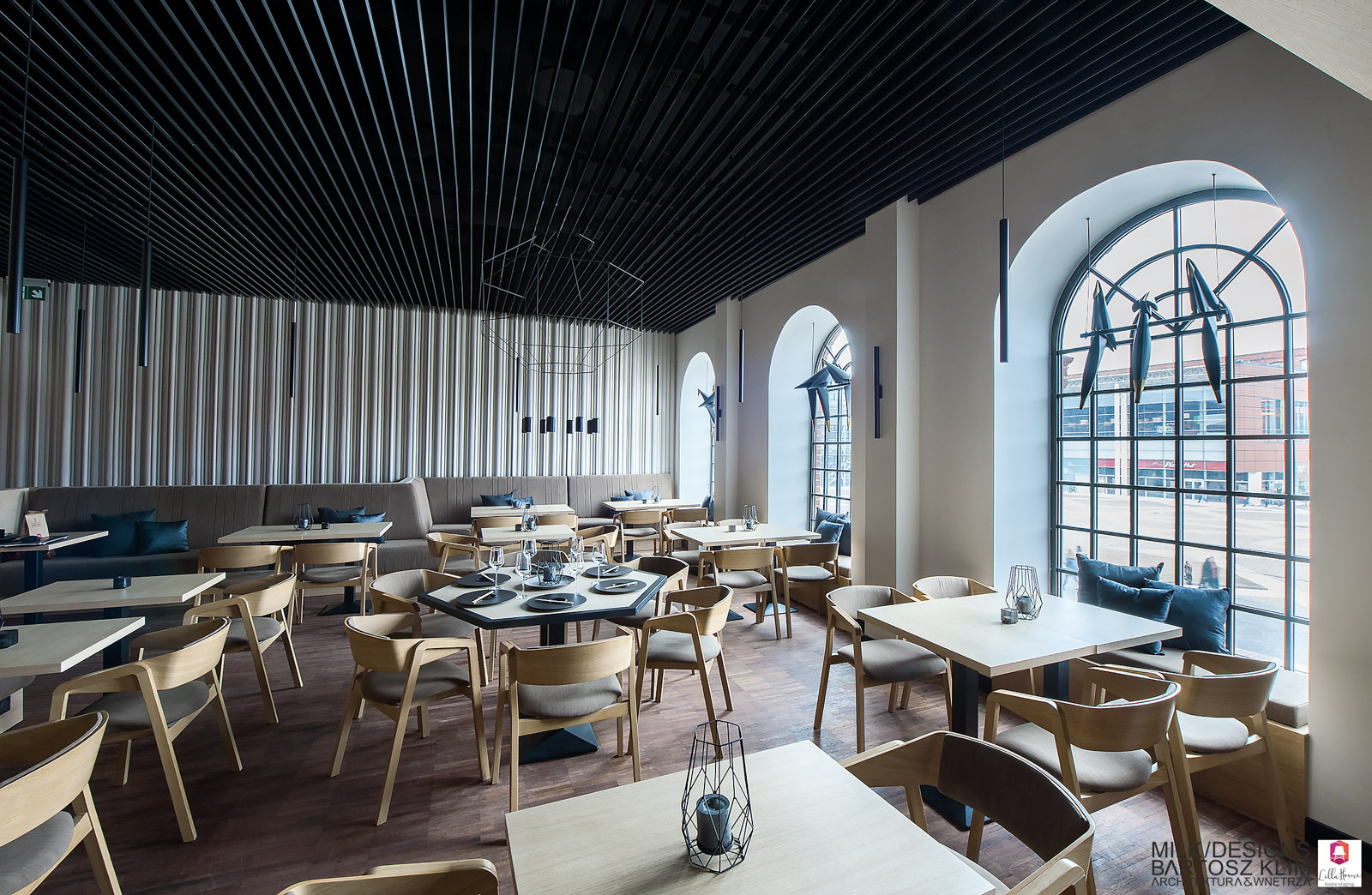 wnętrze restauracji hana sushi - artykuł blogowy o tapetach we wnętrzach artykuł o tapetach we wnętrzach - restauracja hana sushi