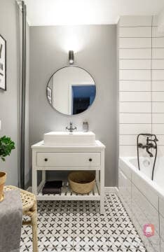 Łazienka z wanną w mieszkaniu Urban Zen na sprzdaż w Łodzi