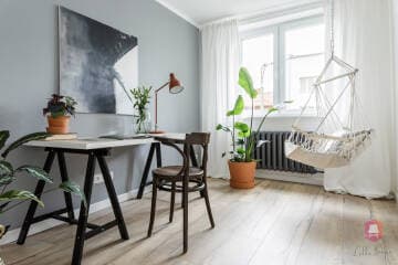 Biuro domowe w mieszkaniu Urban Zen na sprzedaż w Łodzi